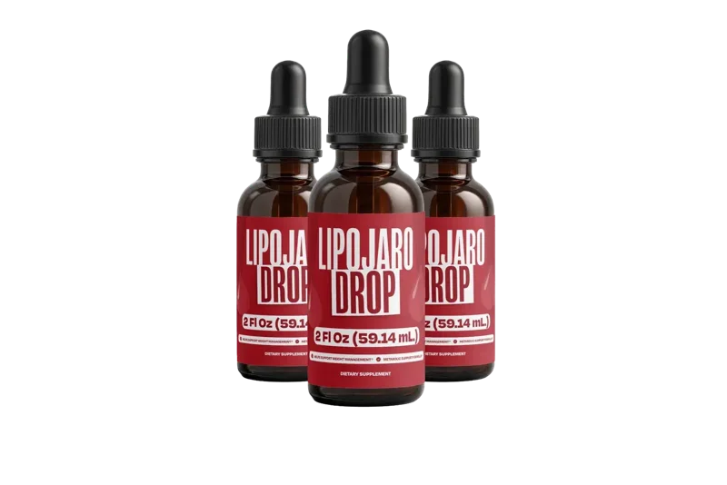 LipoJaro Drop weight support liquid, three 2 fl oz dropper bottles