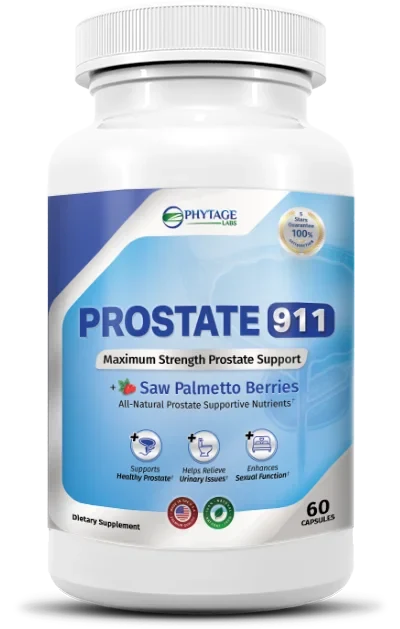 Prostate 911 product packaging supplied for identification