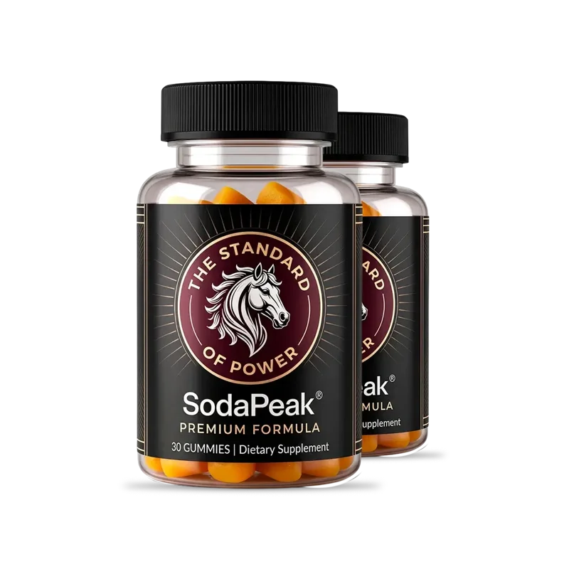 SodaPeak male performance gummies bottle